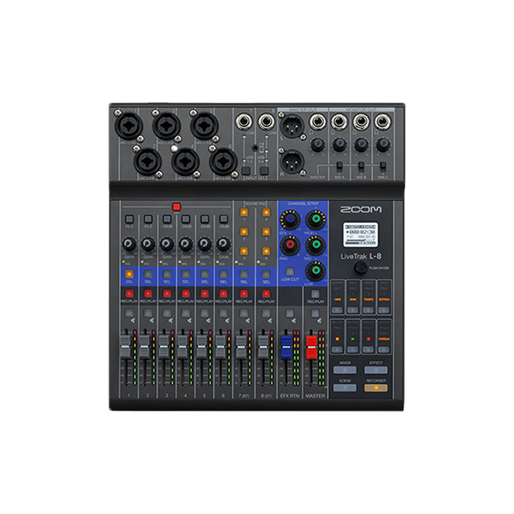 Zoom LiveTrak L-8 混音器／錄音介面| DigiLog 聲響實驗室