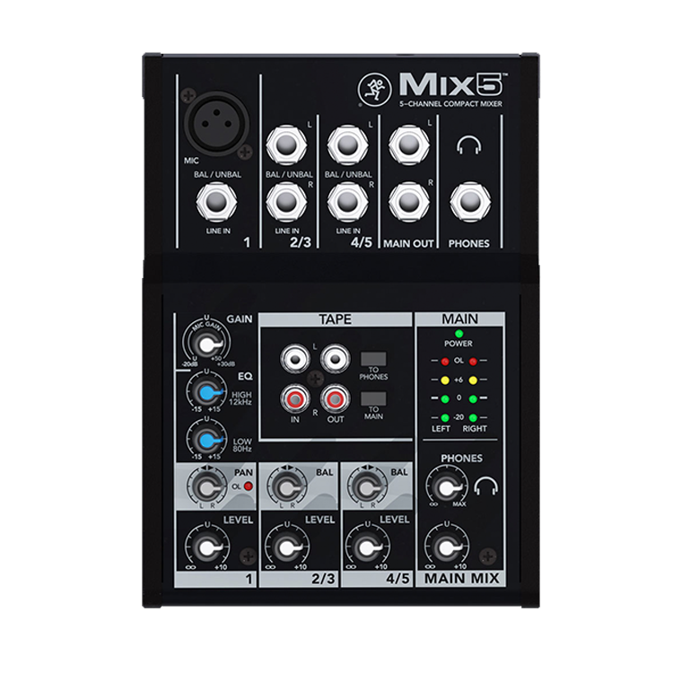 Mackie Mix 5 混音器| DigiLog 聲響實驗室