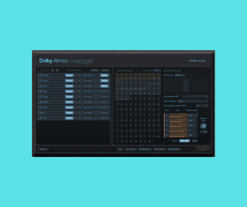 Dolby atoms composer