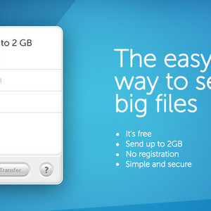 Thumb wetransfer send large files via email