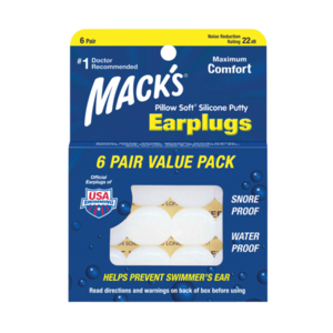 Mack's 成人矽膠耳塞（ 6 對一組）